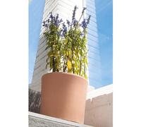 DEROMA-Vase Cilindrico clair en terre cuite D20 x H17