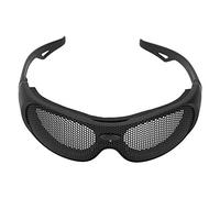 Deror Lunettes de sécurité, lunettes de sécurité résistant aux chocs motif de maille de fer UV400 pour les fans militaires CS jeu de plein air