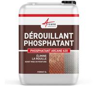 Dérouillant Phosphatant Métal Antirouille à l'Acide Phosphorique 5 L | Dégraisse et Prépare Avant Peinture, Dérouille et Phosphate, Favorise l'Accroche des Primaires - Arcane Industries