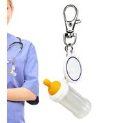Dérouleur de Badge pour Infirmière avec Clip Biberon Mignon Léger | Porte-badge de salle d'accouchement pour Femmes Travail Accouchement Maternité Pédiatrie Post-partum