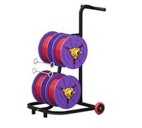 dérouleur de câble Porte-Bobine De Fil avec Poignée, Antidérapant Et Peu Encombrant - Distributeur De Bobines De Câble Portable pour Électriciens - Présentoir pour Bobines De Fils, Câbles(4 reels)