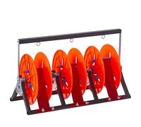 dérouleur de câble Support De Bobine De Fil pour Câbles, en Acier Au Carbone - Support De Bobine De Câble pour Fils/Paracord/Fil De Démarrage - Distributeur De Câble Robuste(3 reels)