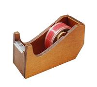 Dérouleur de ruban adhésif, Magnifique distributeur de ruban adhésif de bureau durable en bois, coupe-ruban, organisateur de rangement(Whale)