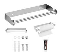 Derouleur Essuie Tout Porte Essuie Tout Mural en Acier Inoxydable Porte Sopalin pour Cuisine Salle de Bain, Placards