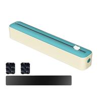 Derouleur Film Alimentaire Magnétique, Distributeur Papier Aluminium avec Coupeur De Films, Distributeur De Bouclage Rechargeable, 2 en 1 Magnetic Clingfilm avec Film Cling, Rangement Pratique