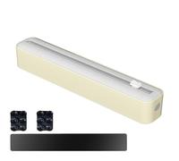 Derouleur Film Alimentaire Magnétique, Distributeur Papier Aluminium avec Coupeur De Films, Distributeur De Bouclage Rechargeable, 2 en 1 Magnetic Clingfilm avec Film Cling, Rangement Pratique