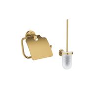 Pack Dérouleur papier toilette et Porte-balai WC Start Cool Sunrise brossé