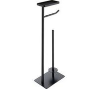 Dérouleur Papier WC Avec Porte-Téléphone Filano 63cm Noir