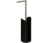 5five Dérouleur et réserve de papier toilette Kohl – Tige flexible métal – Noir