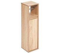 5 five simply smart 5Five - Dérouleur Papier ABANA Beige en Panneau de Fibres de Bois - 5 Rouleaux - 18x20x78cm - Accessoire WC, Utilisation pour Toilette et Salle de Bain