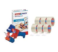 Dérouleur tesapack® Economy & 6x tesa Pack 64014 transparent, 66 m : 50 mm