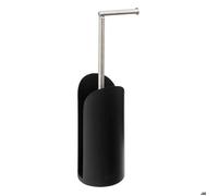5five Dérouleur et réserve de papier toilette Kohl – Tige flexible métal – Noir