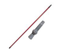 DERPOL - Perche télescopique de 4 mètres - Bâton extensible universel avec embout pivotant pour accessoires - Rouleau à peinture, araignée, nettoyage, plumeau, poussière.