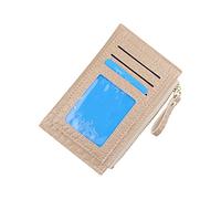 Derrick Portefeuille pour homme avec fermeture éclair unie Plusieurs compartiments pour cartes Pochette Portefeuille pour homme avec fermeture éclair, café, Taille unique