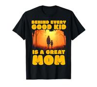 Derrière chaque bon enfant est une excellente maman fête des mères famille T-Shirt