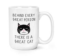 Derrière Chaque Bonne Personne There Is un Excellent Chat 15oz Grande Tasse Mug