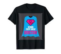 Derrière Chaque Grand Docteur stéthoscope Design Super-héros T-Shirt