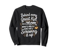 Derrière chaque grand enfant est une maman drôle Sweatshirt