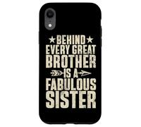 Derrière Chaque Grand frère est Une sœur Fabuleuse frère et sœur Coque pour iPhone XR