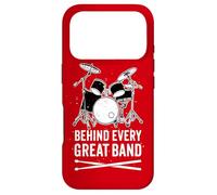 Derrière Chaque Grand Groupe drôle percussionniste/Batteur Coque pour iPhone 17 Pro