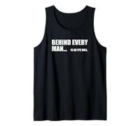 Derrière Chaque Grand Homme se Trouve Un Mariage drôle d'humour Débardeur