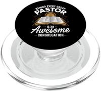 Derrière chaque grand pasteur se trouve une congrégation géniale Jésus PopSockets PopGrip pour MagSafe