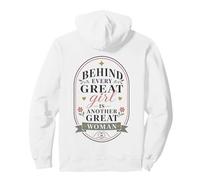 Derrière Chaque Grande Fille Forte Citation Sweat à Capuche