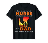 Derrière chaque grande infirmière qui croit en elle-même est un papa T-Shirt