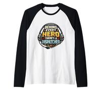 Derrière Chaque héros, il y a Un répartiteur First Responder 911 Manche Raglan