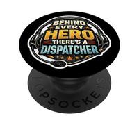 Derrière Chaque héros, il y a Un répartiteur First Responder 911 PopSockets PopGrip Adhésif