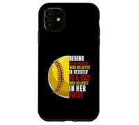 Derrière chaque joueur se trouve papa qui croyait en sa balle molle Coque pour iPhone 11