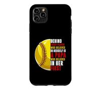 Derrière Chaque Joueur se Trouve Papa Qui croyait en sa Balle Molle Coque pour iPhone 11 Pro Max