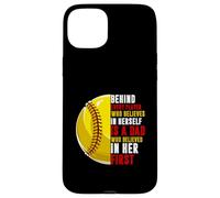 Derrière chaque joueur se trouve papa qui croyait en sa balle molle Coque pour iPhone 15 Plus