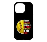 Derrière Chaque Joueur se Trouve Papa Qui croyait en sa Balle Molle Coque pour iPhone 15 Pro Max