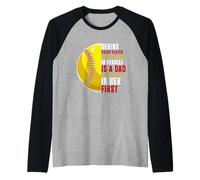 Derrière chaque joueur se trouve papa qui croyait en sa balle molle Manche Raglan