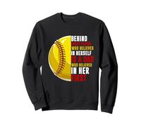 Derrière chaque joueur se trouve papa qui croyait en sa balle molle Sweatshirt