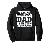 Derrière chaque papa cool est un fils encore plus cool fête des pères drôle Sweat à Capuche