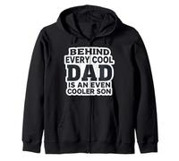 Derrière chaque papa cool est un fils encore plus cool fête des pères drôle Sweat à Capuche