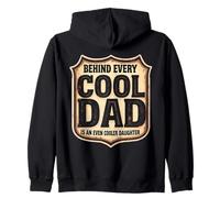 Derrière Chaque Papa Cool est Une fête des pères Encore Plus Cool Sweat à Capuche