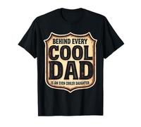 Derrière Chaque Papa Cool est Une fête des pères Encore Plus Cool T-Shirt
