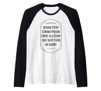 derrière chaque personne forte, il y a une histoire, Vintage Style Manche Raglan