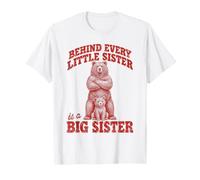 Derrière Chaque Petite sœur est Un Ours frère et sœur T-Shirt