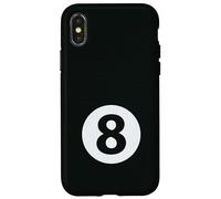 Derrière la Balle 8 et l'aimer Coque pour iPhone X/XS