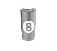 Derrière la balle 8 et l'aimer Gobelet isotherme en acier inoxydable double paroi