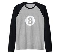 Derrière la balle 8 et l'aimer Manche Raglan