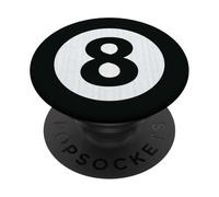 Derrière la Balle 8 et l'aimer PopSockets PopGrip Adhésif