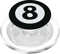 Derrière la Balle 8 et l'aimer PopSockets PopGrip pour MagSafe