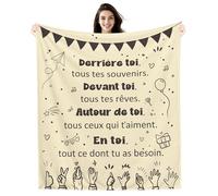 Derrière toi tous tes souvenirs Devant toi tous tes rêves Autour de toi tous ceux qui t’aiment Couverture pour Femme Homme Fille Garçon Anniversaire Remise des diplômes Cadeau de Noël (Derrière toi)