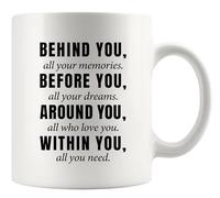 Derrière Toi, Tous Tes Souvenirs. Devant Toi, Tous Tes Rêves. Mug À Café Pratiques Tasses À Thé Mignonne Tasse Pour Cuisine Chocolat Chaud Travail 330Ml