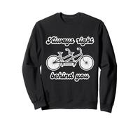 Derrière Vous Vélo en Tandem Bicyclette Cycliste Cadeau Sweatshirt
